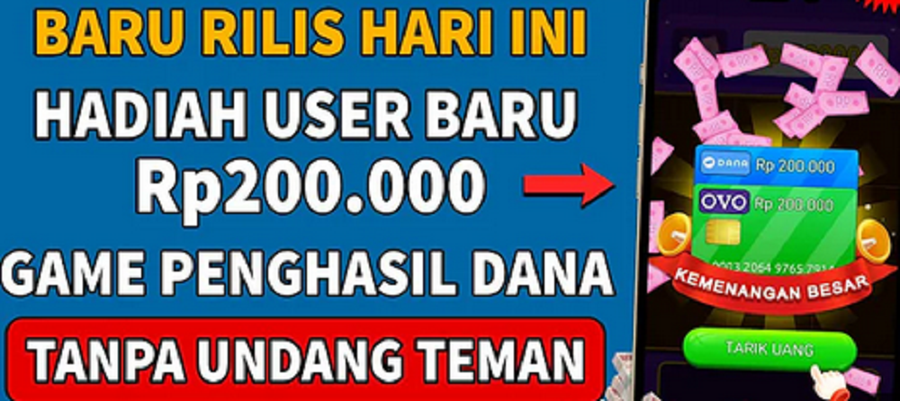 Game Penghasil Uang Terbaru 2025, Langsung Cair ke DANA dan OVO Tanpa Undang Teman