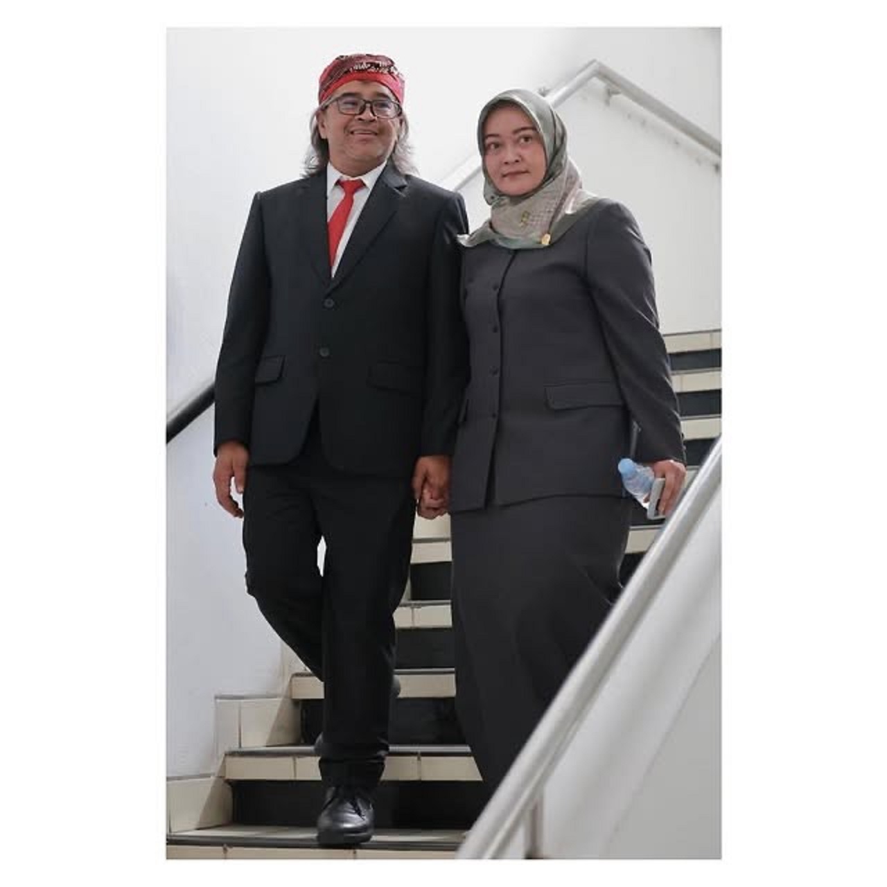 Agus Setyawan dan istrinya, Panca Dewi yang kini menjadi anggota DPRD Kabupaten Temanggung.