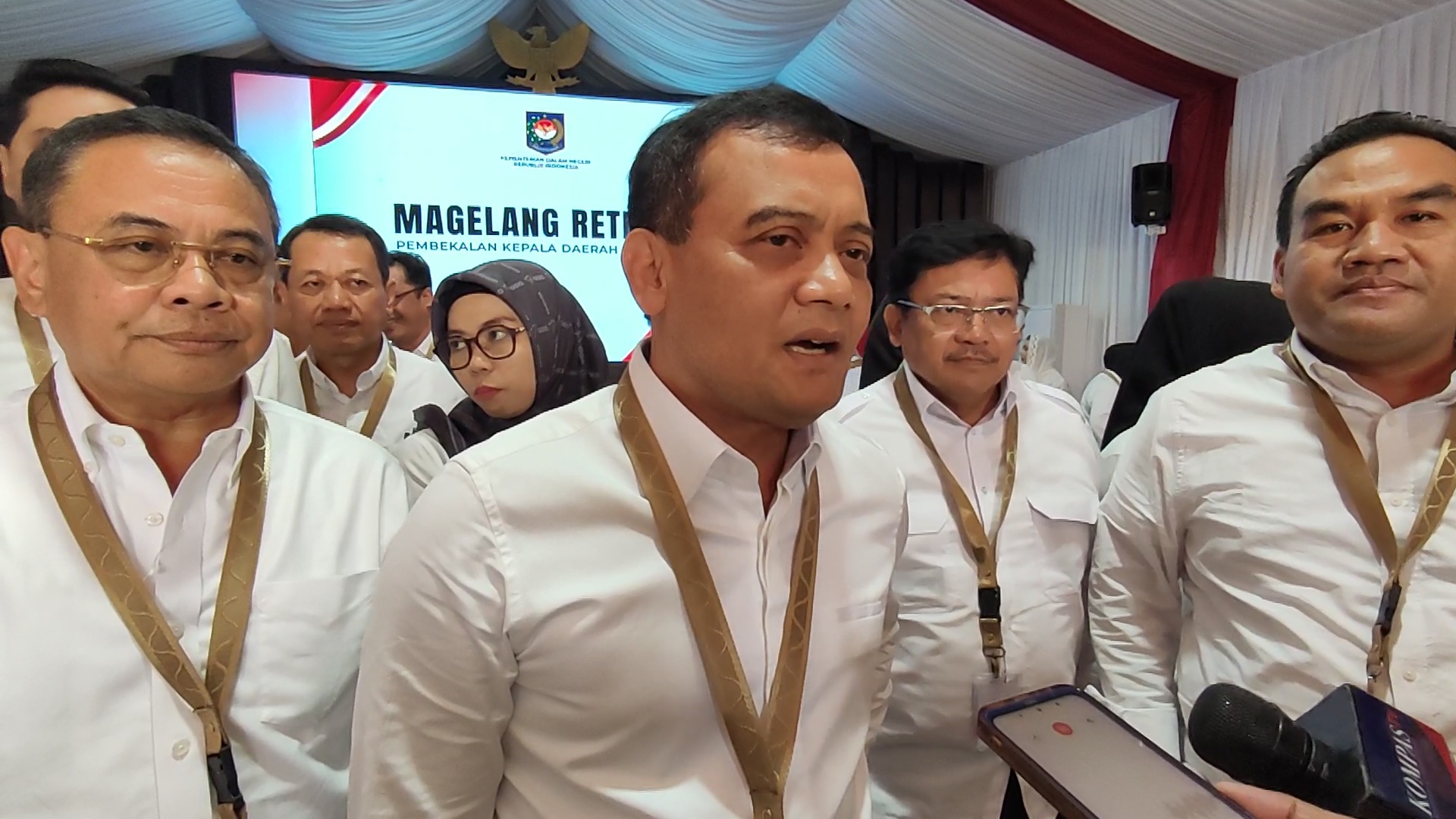 Gubernur Jawa Tengah Ahmad Luthfi ketika mengikuti retret di Akmil Magelang.