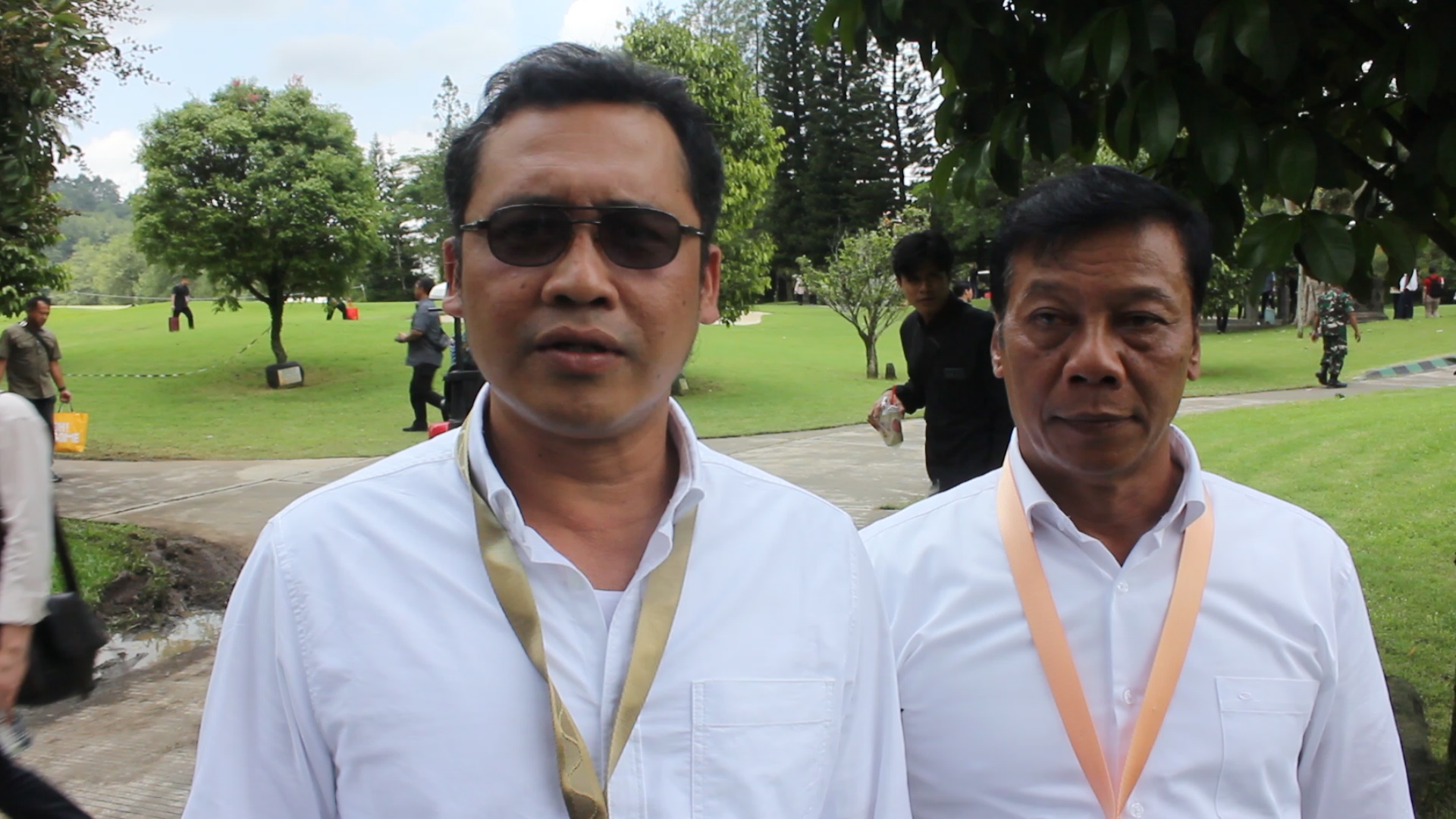 Bupati Magelang Grengseng Pamuji dan wakilnya H. Sahid
