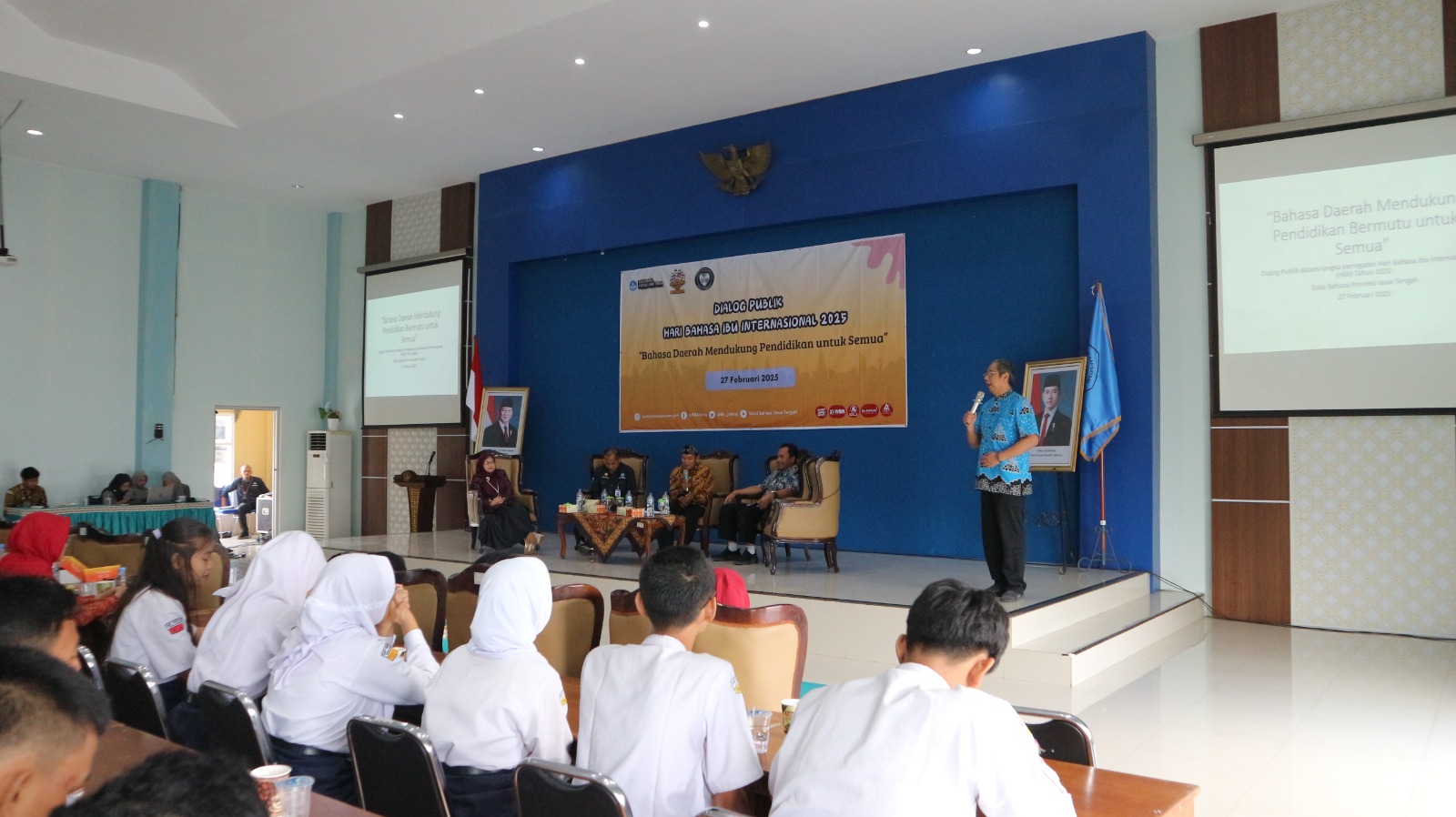 Dialog publik mengenai bahasa daerah yang diadakan oleh Balai Bahasa Provinsi Jawa Tengah, Kamis (27/2/2025).