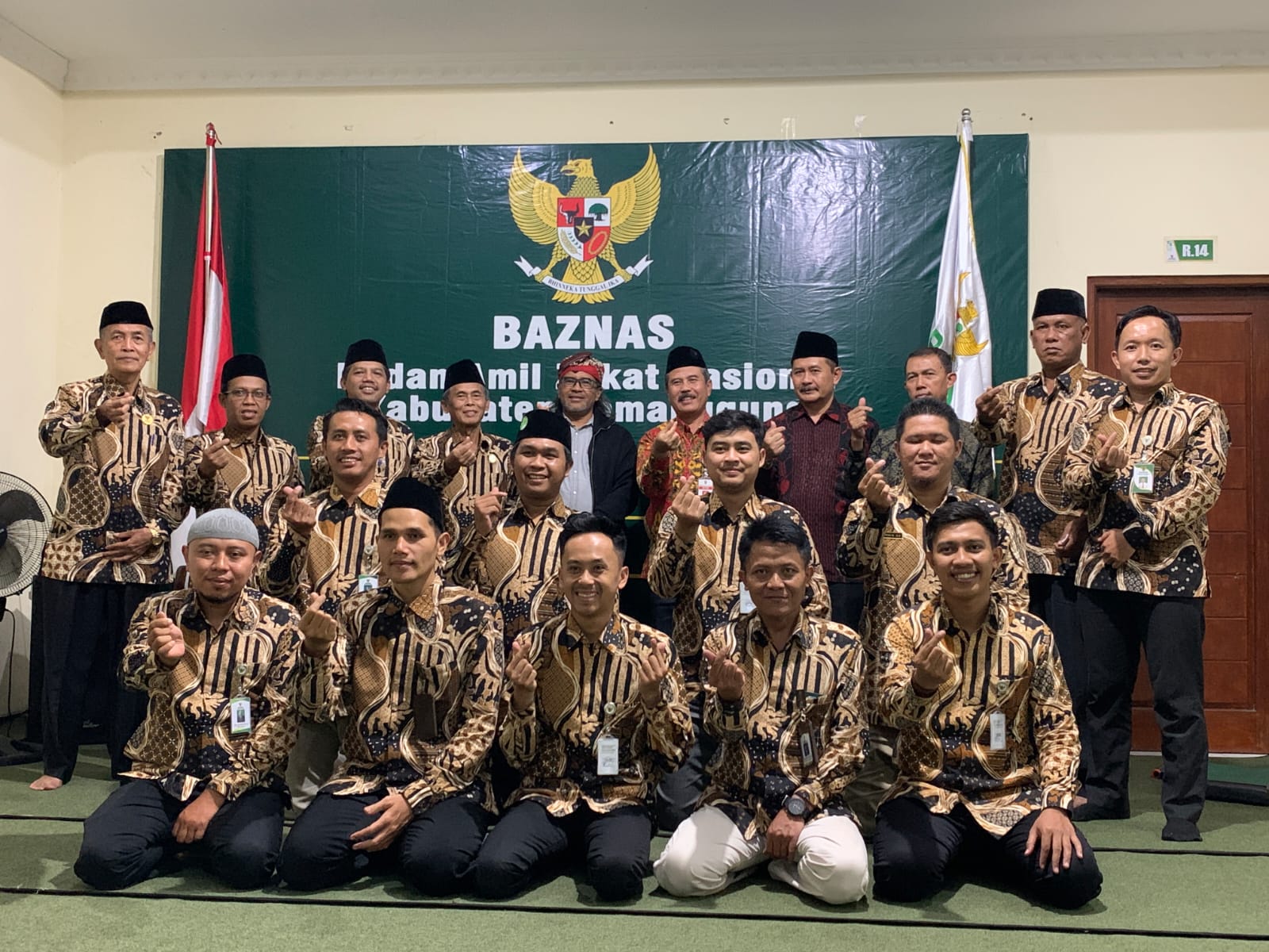 Bupati Agus Setyawan bersama jajaran Baznas Kabupaten Temanggung, Jumat (7/3/2025).