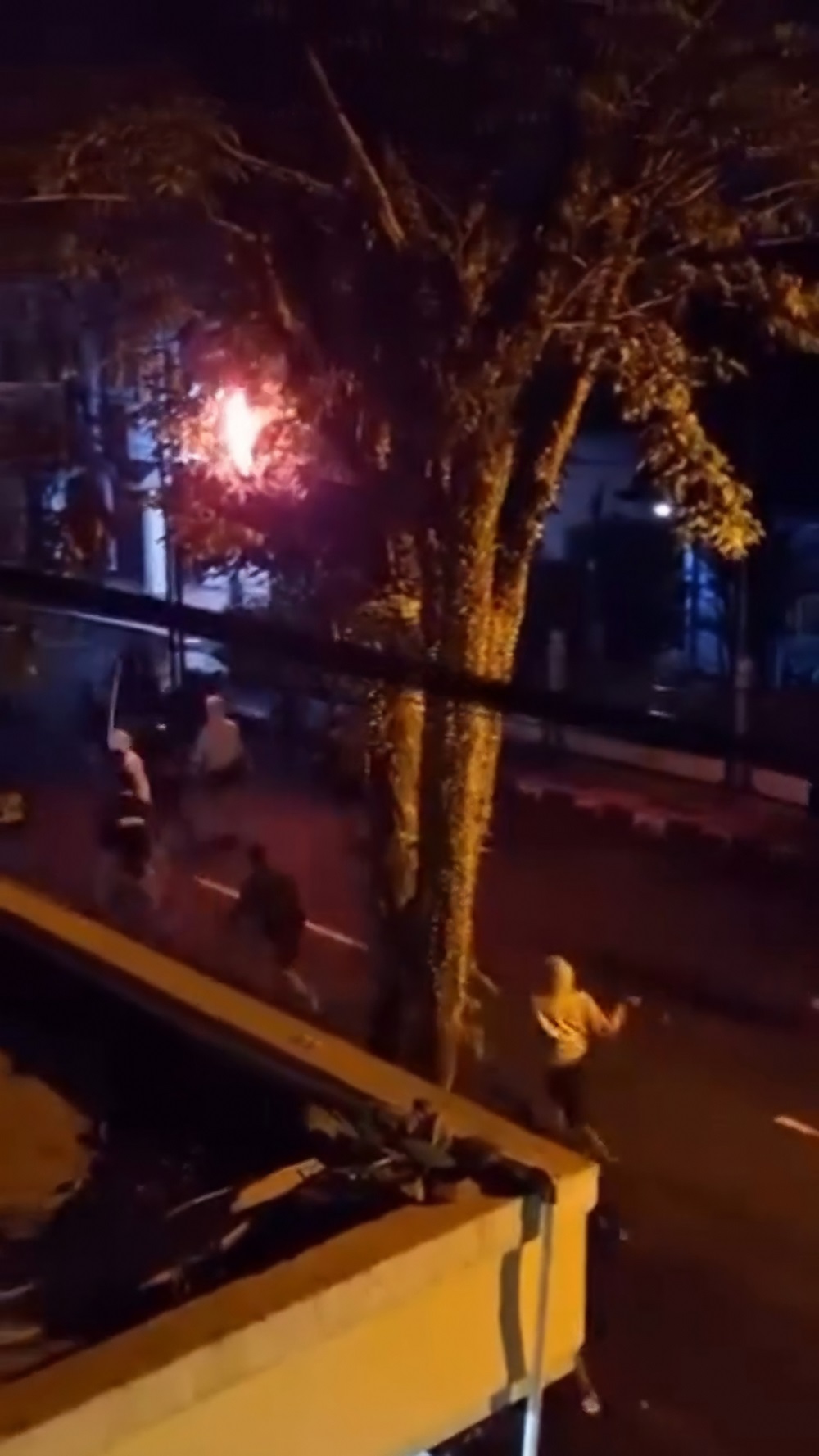 Rekaman CCTV kejadian tawuran di Jalan Singosari Kota Magelang.