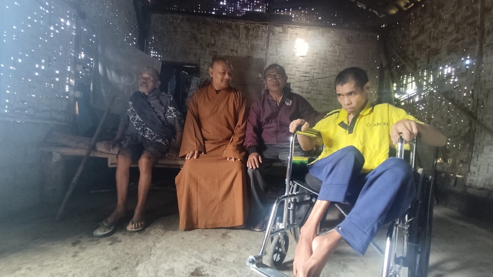 Kondisi rumah Mbah Suryono yang akan segera direnovasi oleh gerakan kemanusiaan Temanggung.