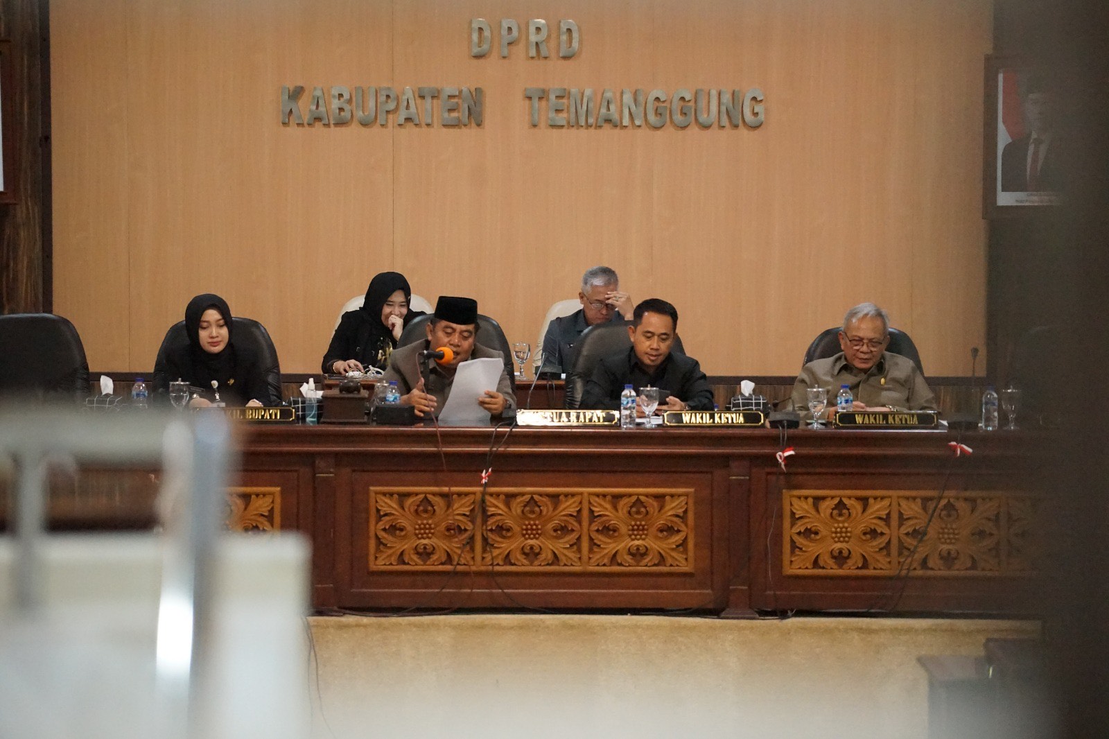 Rapat paripurna di gedung DPRD Kabupaten Temanggung, Kamis (17/4/2025).