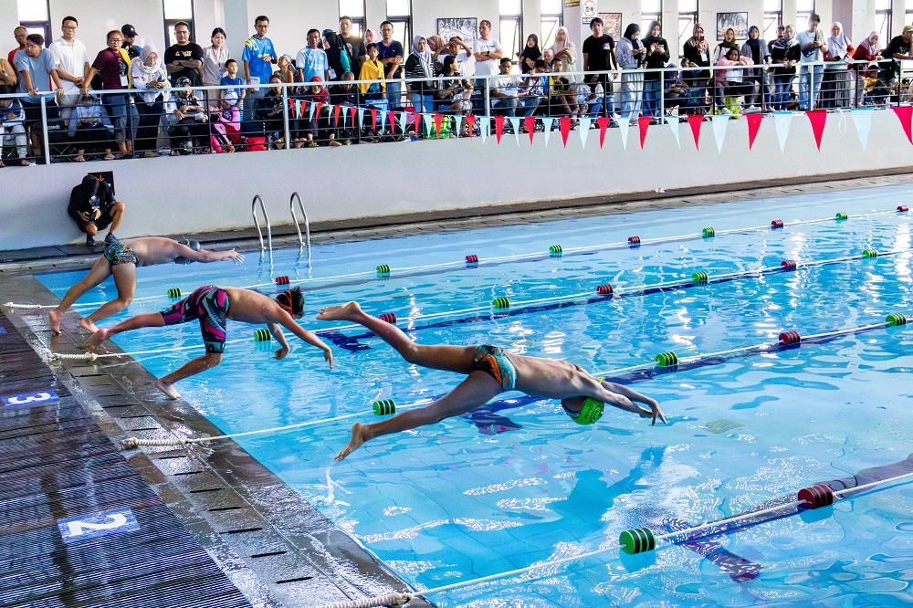 Sebanyak 322 peserta mengikuti GAC Fun Swimming yang digelar di Gladiol Aquatic Centre, Magelang, Minggu (27/4/2025).  &nbsp;