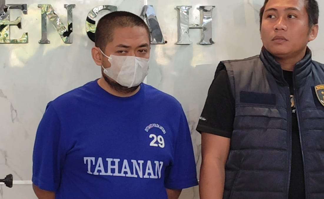 Tersangka Didi Gunawan, 41, warga Rejowinangun, Magelang Selatan, Kota Magelang ditangkap aparat Polda Jateng.