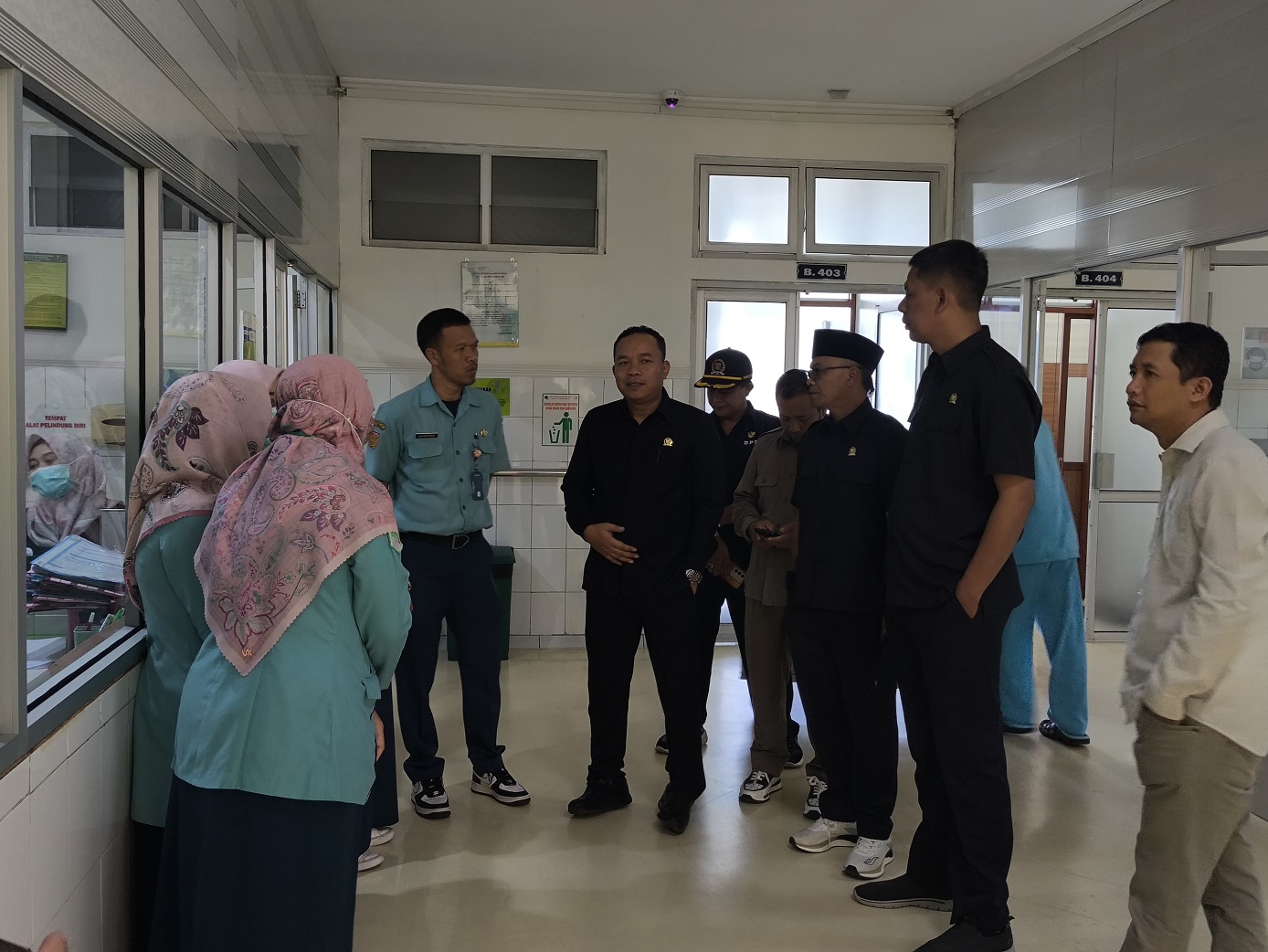 Komisi D DPRD Wonosobo dipimpin Wakil Ketua DPRD Mugi Sugeng sidak ke RSUD Setjonegoro, Selasa (29/4/2025).