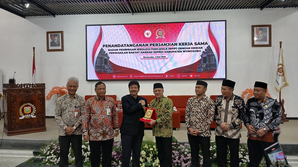 BPIP dan DPRD Kabupaten Wonosobo tandatangani Perjanjian Kerja Sama (PKS).  &nbsp;