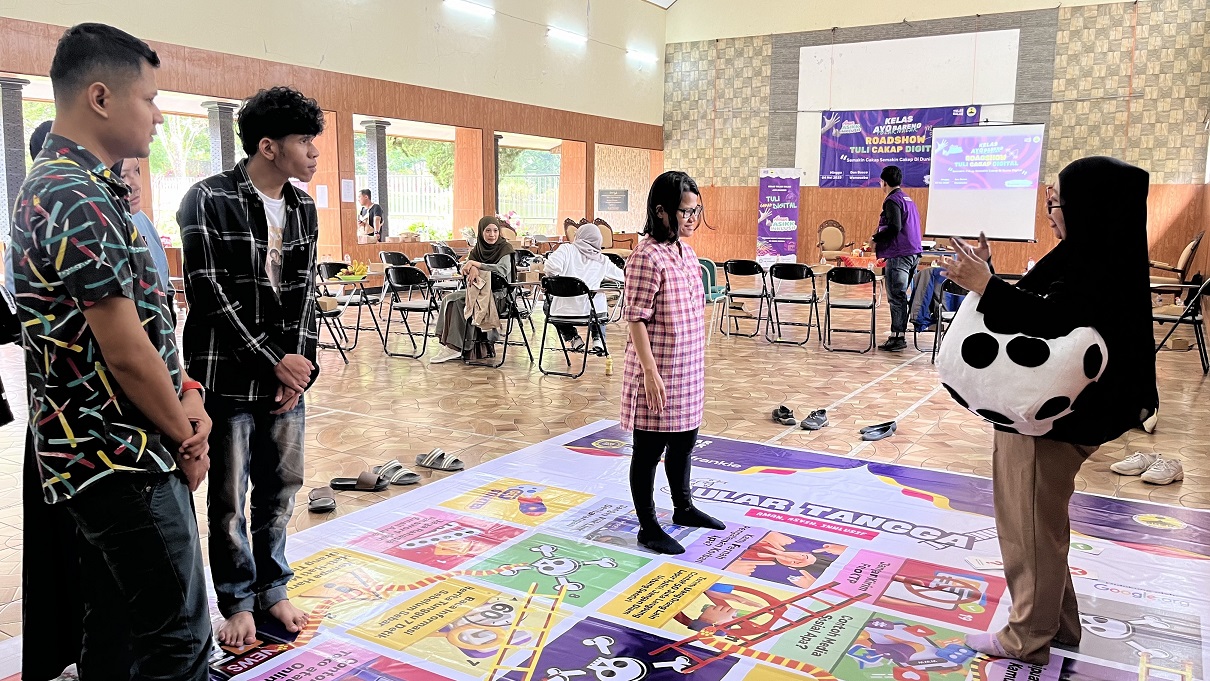 Kegiatan Tuli Cakap Digital yang diadakan di Sekolah Don Bosco Wonosobo, kemarin (4/5/2025).