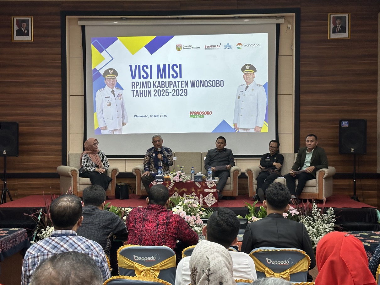 Musrenbang Kabupaten Wonosobo yang dibuka oleh Sekda One Andang Wardoyo di aula Bappeda Wonosobo, Kamis (8/5/2025).