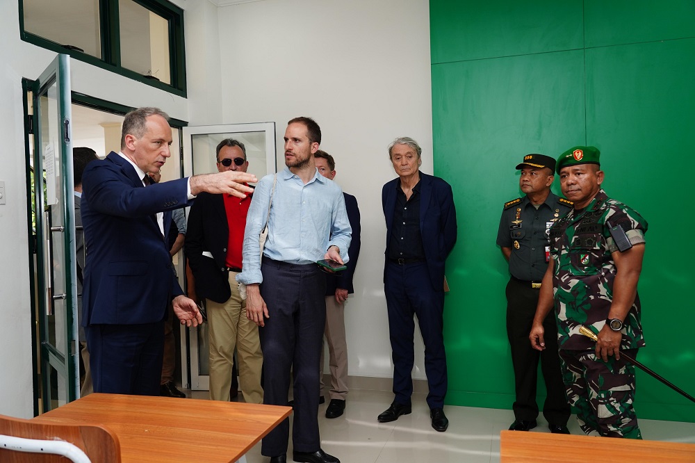 Perwakilan dari Perancis saat melakukan peninjauan di Akmil Magelang pada 10 Mei 2025 lalu untuk mengecek persiapan kunjungan Presiden Perancis Emmanuel Macron dan Presiden Prabowo Subianto.