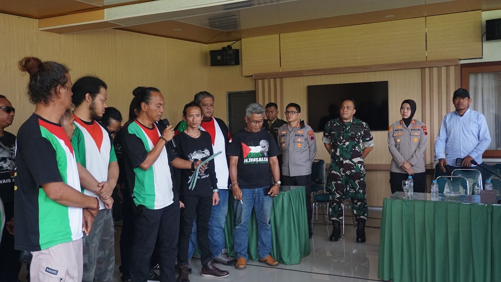 Anggota Ormas GPK Magelang datangi Markas Kodim 0705/ Magelang meminta audiensi soal bentrok yang viral dan terjadi pada Selasa (28/5/2025) lalu.