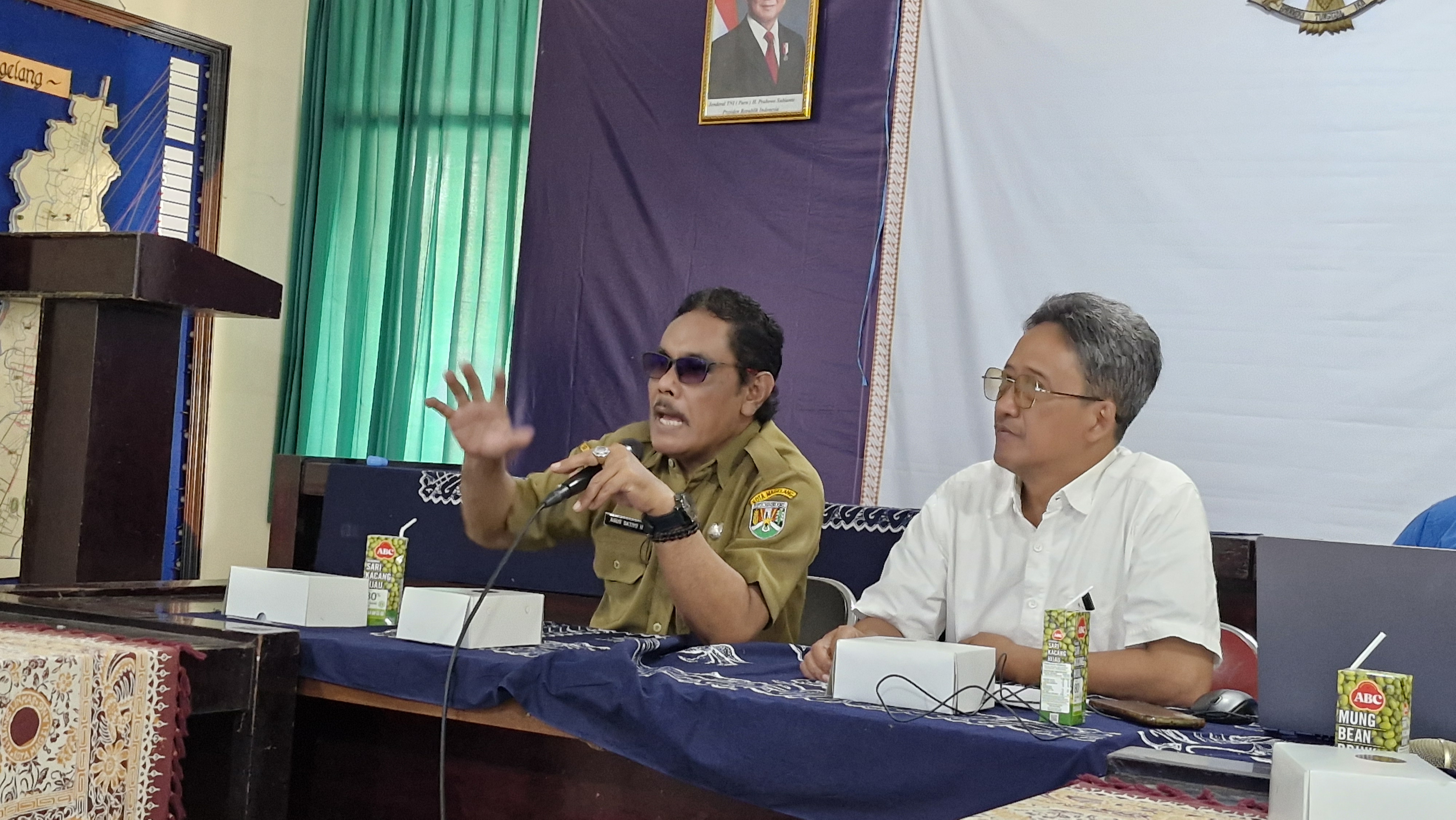 Kepala Badan Kesbangpol Kota Magelang Agus Satiyo Haryadi saat koordinasi dengan BPIP, Senin (16/6/2025).  &nbsp;