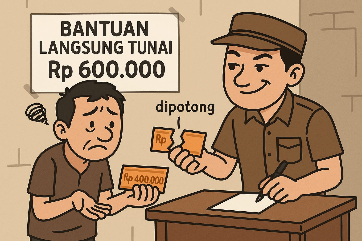 Ilustrasi pemotongan bantuan DBHCHT Provinsi 2025.