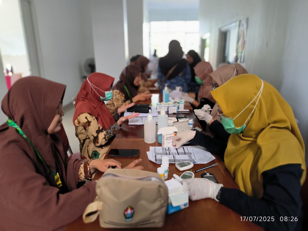Kampung Hijau mengadakan cek kesehatan bekerja sama dengan Dinas Kesehatan (Dinkes) Temanggung, Kamis (17/7/2025).