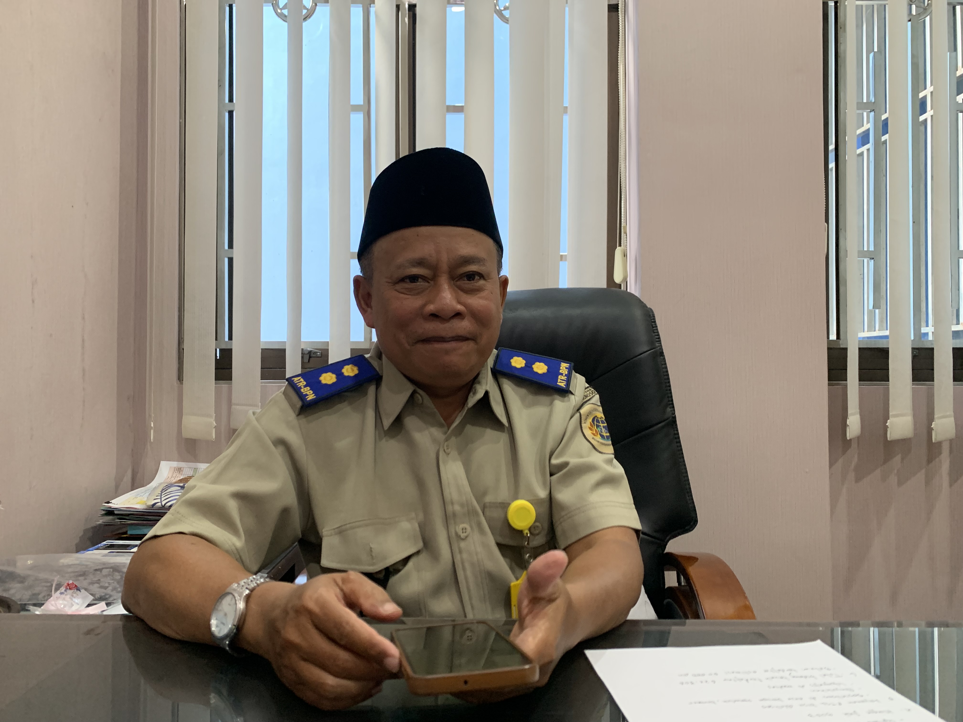 Kepala Sub Bagian Tata Usaha BPN Temanggung, Agus Nugroho.
