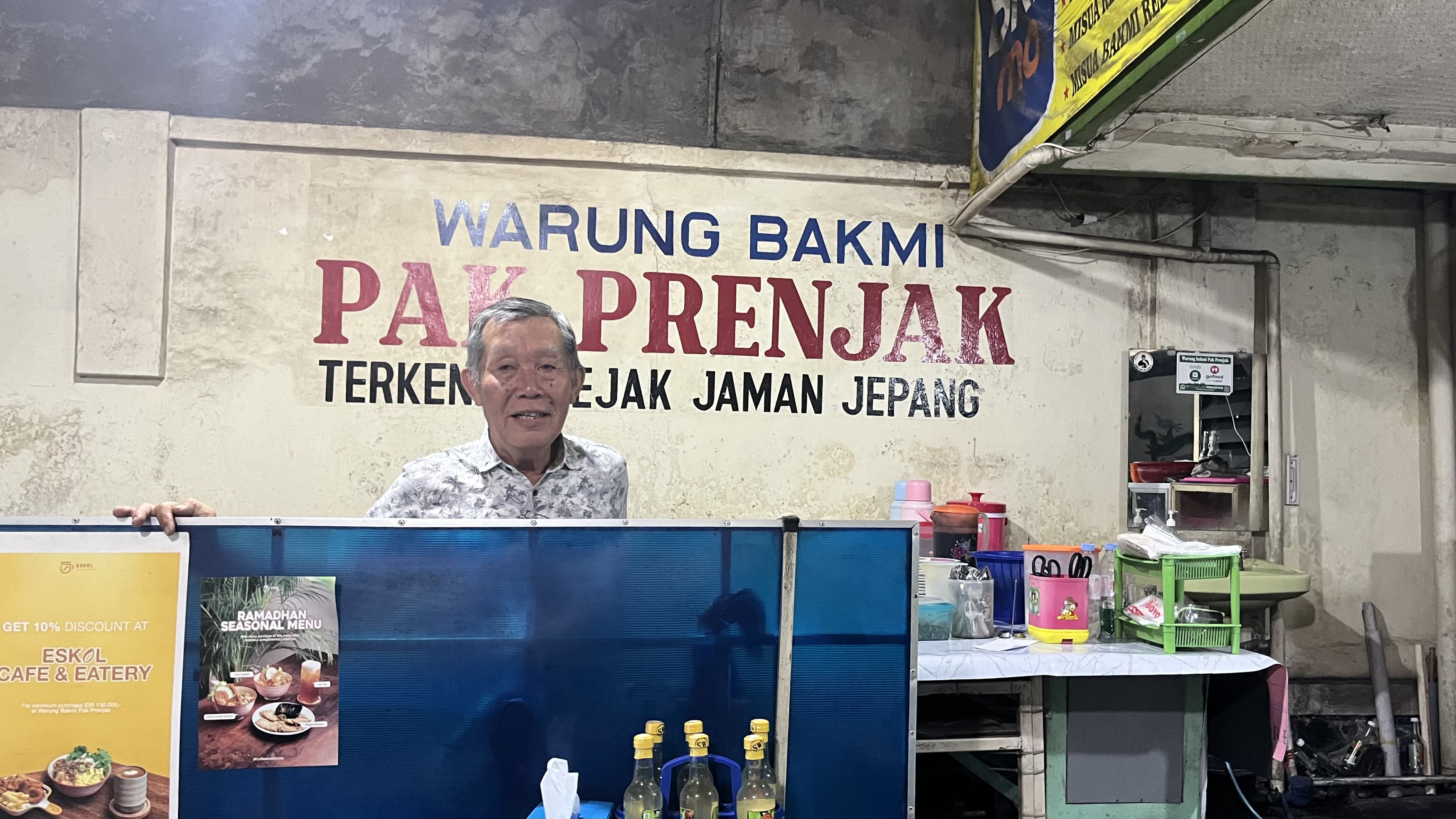 Pengelola Warung Bakmi Pak Prenjak saat ini, Lie A Soen.
