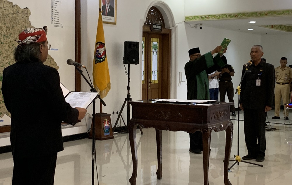 Ripto Susilo resmi menjabat sebagai Pj Sekda Kabupaten Temanggung, Senin (28/7/2025).