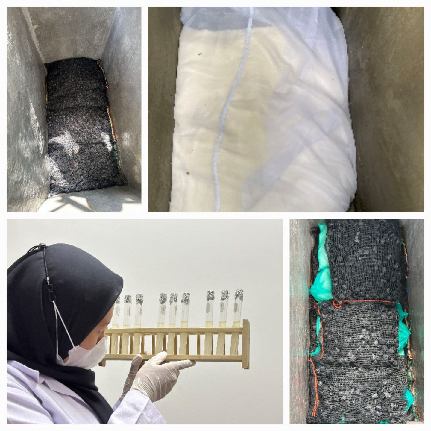 Penelitian air bersih memanfaatkan teknologi biofilter bioball sebagai media penyaring dan Python sebagai alat bantu analisis data.