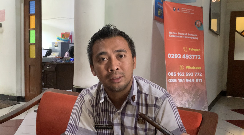 Kepala BPBD Kabupaten Temanggung Totok Nursetyanto