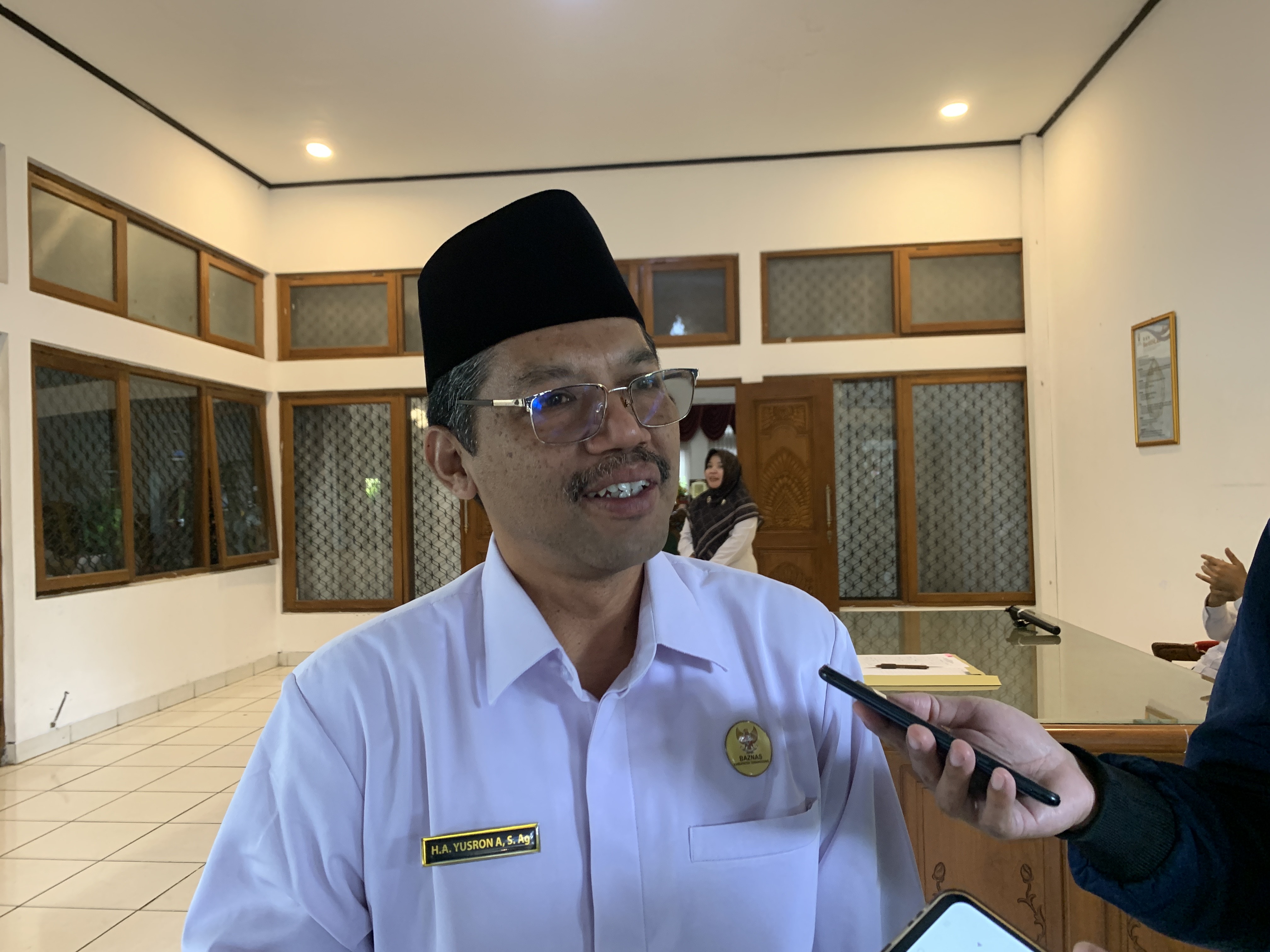 Wakil Ketua III Bidang Keuangan dan Pelaporan Baznas Temanggung, Abdulloh Yusron Avisena.