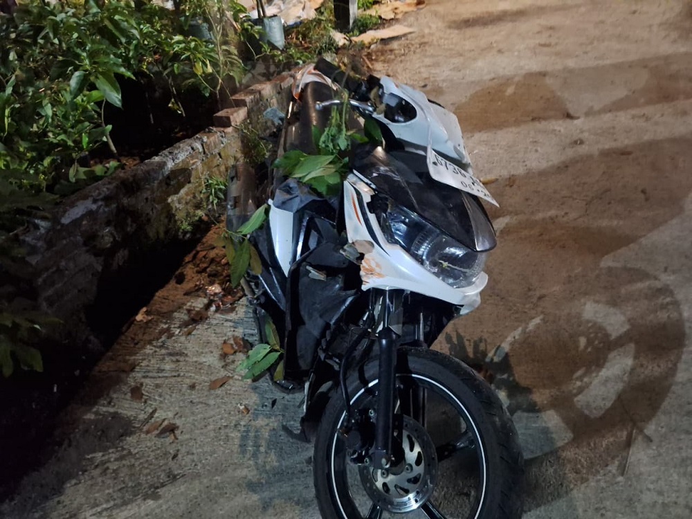Sepeda motor korban pelajar SMAN 5 Kota Magelang yang tewas kecelakaan.