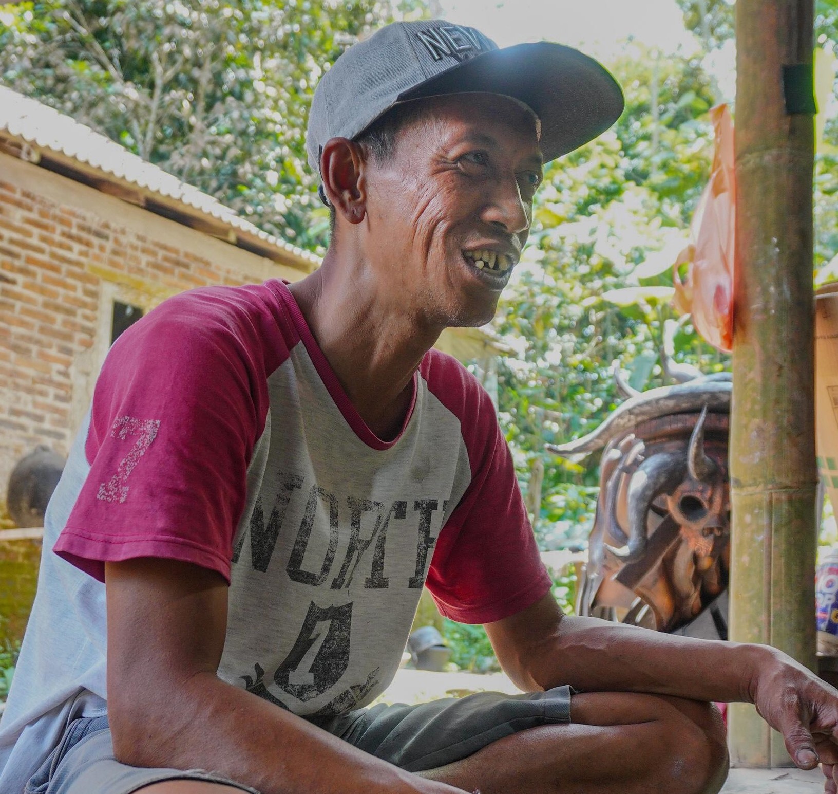 John Adi Efendi pendiri 4 Pillart dari Desa Kaliabu, Salaman, Kabupaten Magelang.