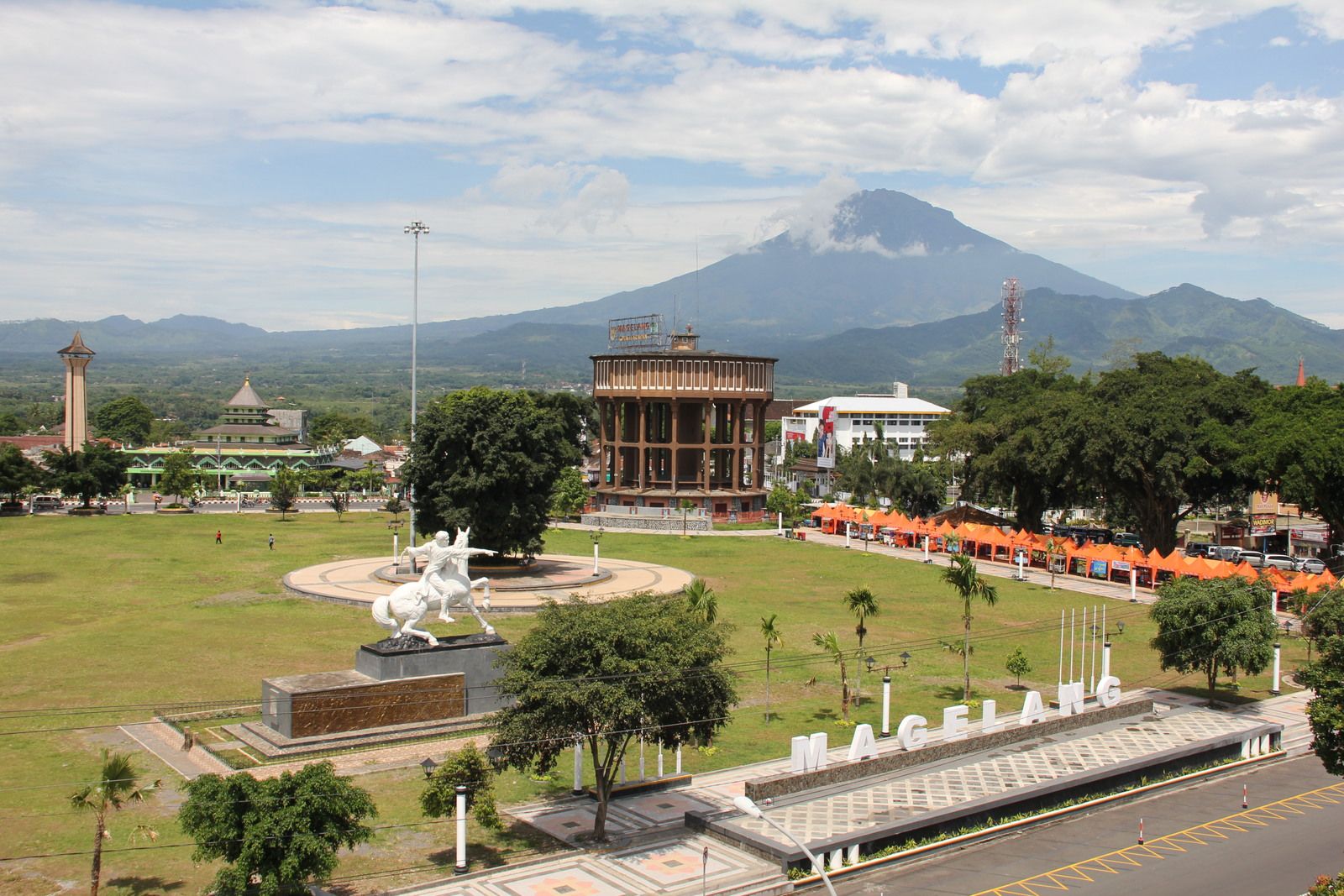 Alun - alun Kota Magelang dari atas