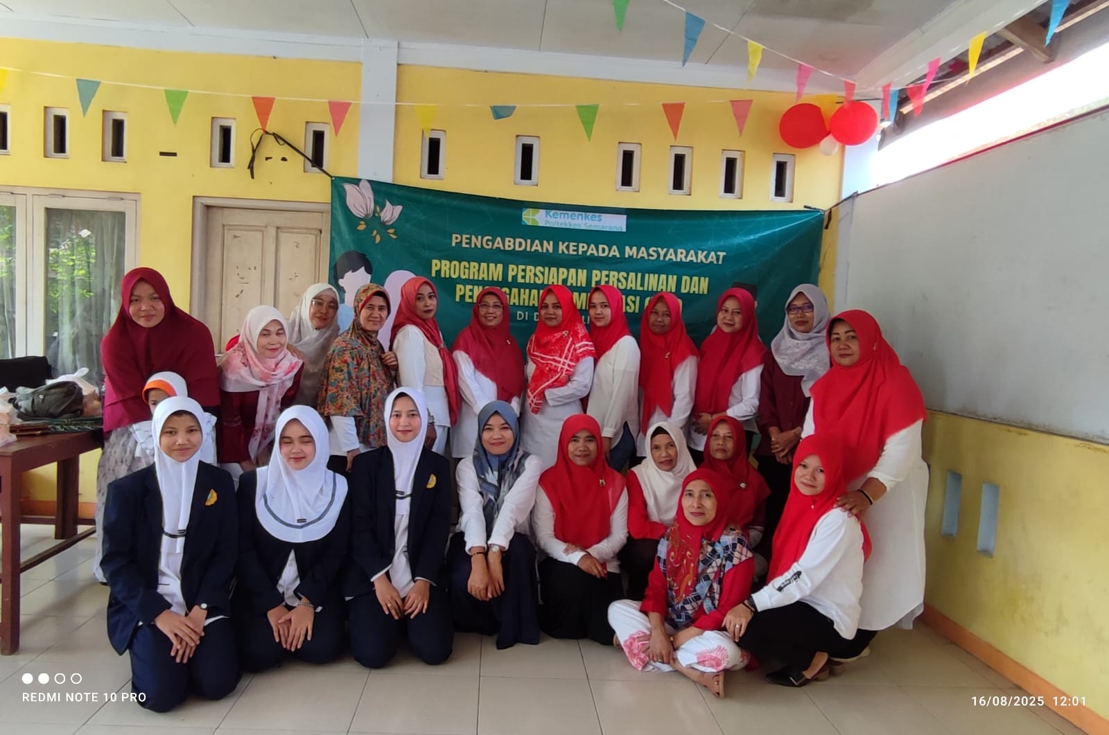 Pengabdian masyarakat di Desa Kalijoso, Kecamatan Secang, Kabupaten Magelang oleh Prodi Kebidanan Magelang Poltekkes Kemenkes Semarang.