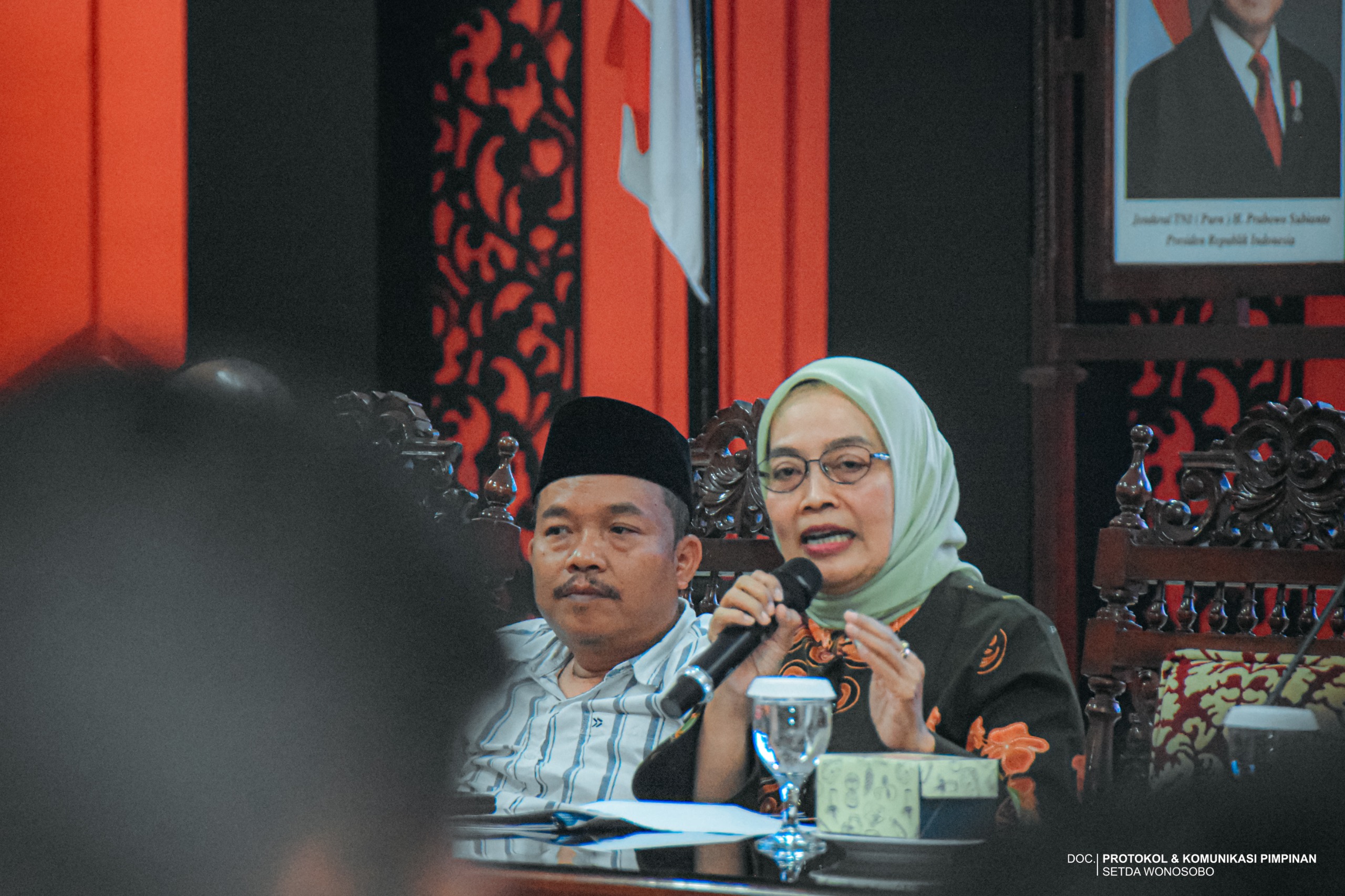 Sekretaris Ditjen Bina Administrasi Kewilayahan Kemendagri, Sri Purwaningsih, mengunjungi Wonosobo.