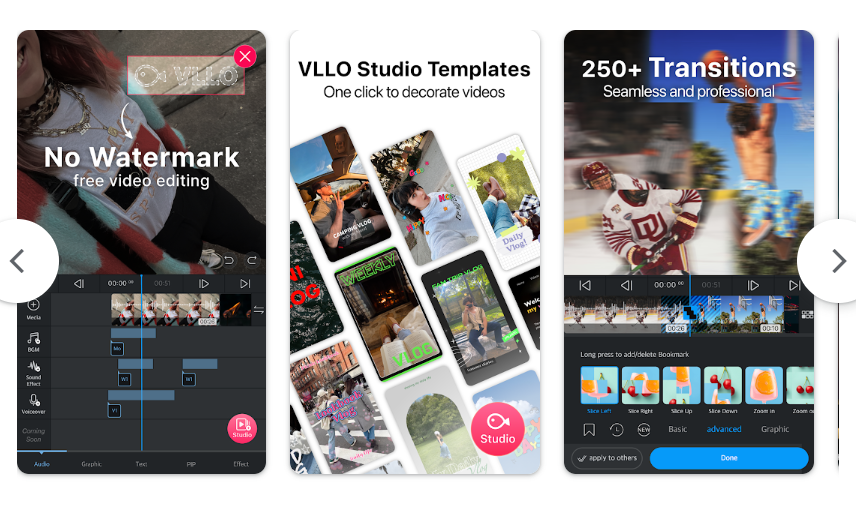 Fitur Aplikasi VLLO Video Editor
