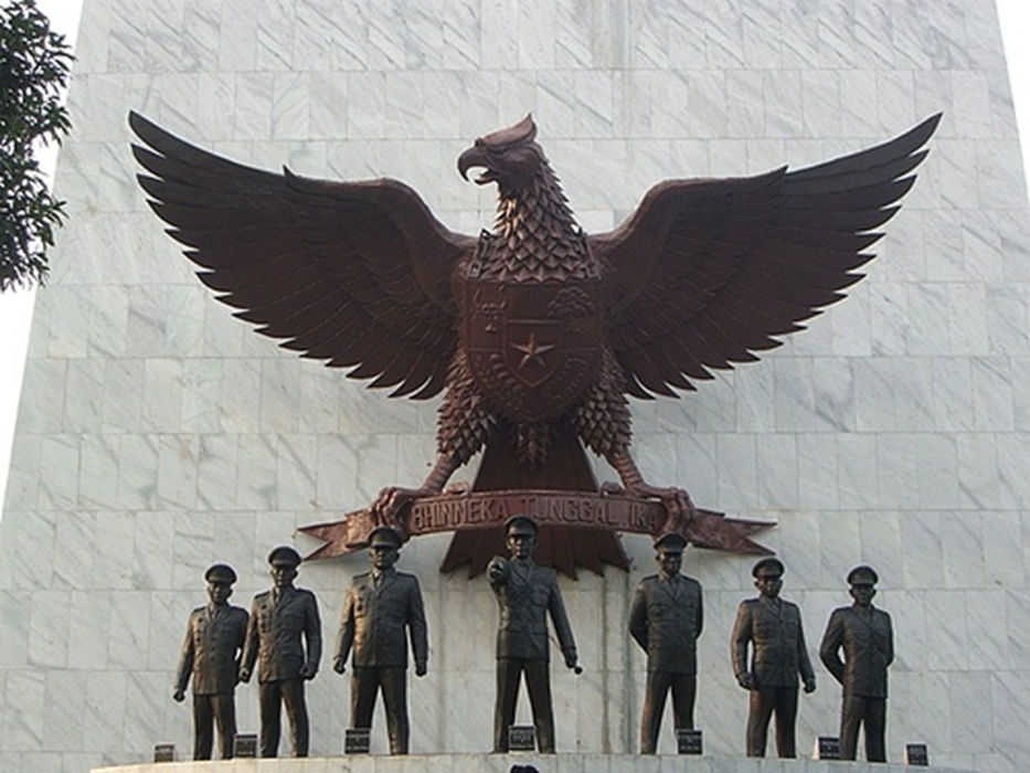 Patung Pahlawan Revolusi di Monumen Pancasila Sakti