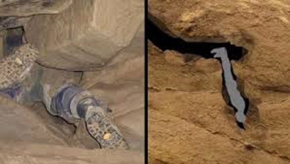 Posisi terakhir John Jones yang terjebak dalam celah yang sangat sempit membuatnya tidak tertolong