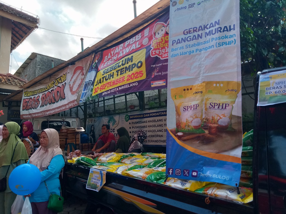 Gerakan Pangan Murah menjadi daya tarik dalam acara Magelang Utara Expo 2025