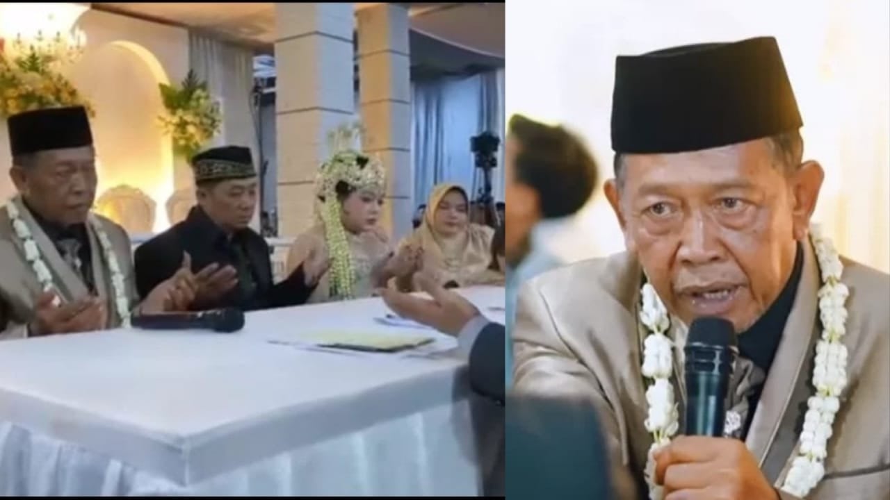 Viral, momen akad nikah yang jadi perbincangan warganet.