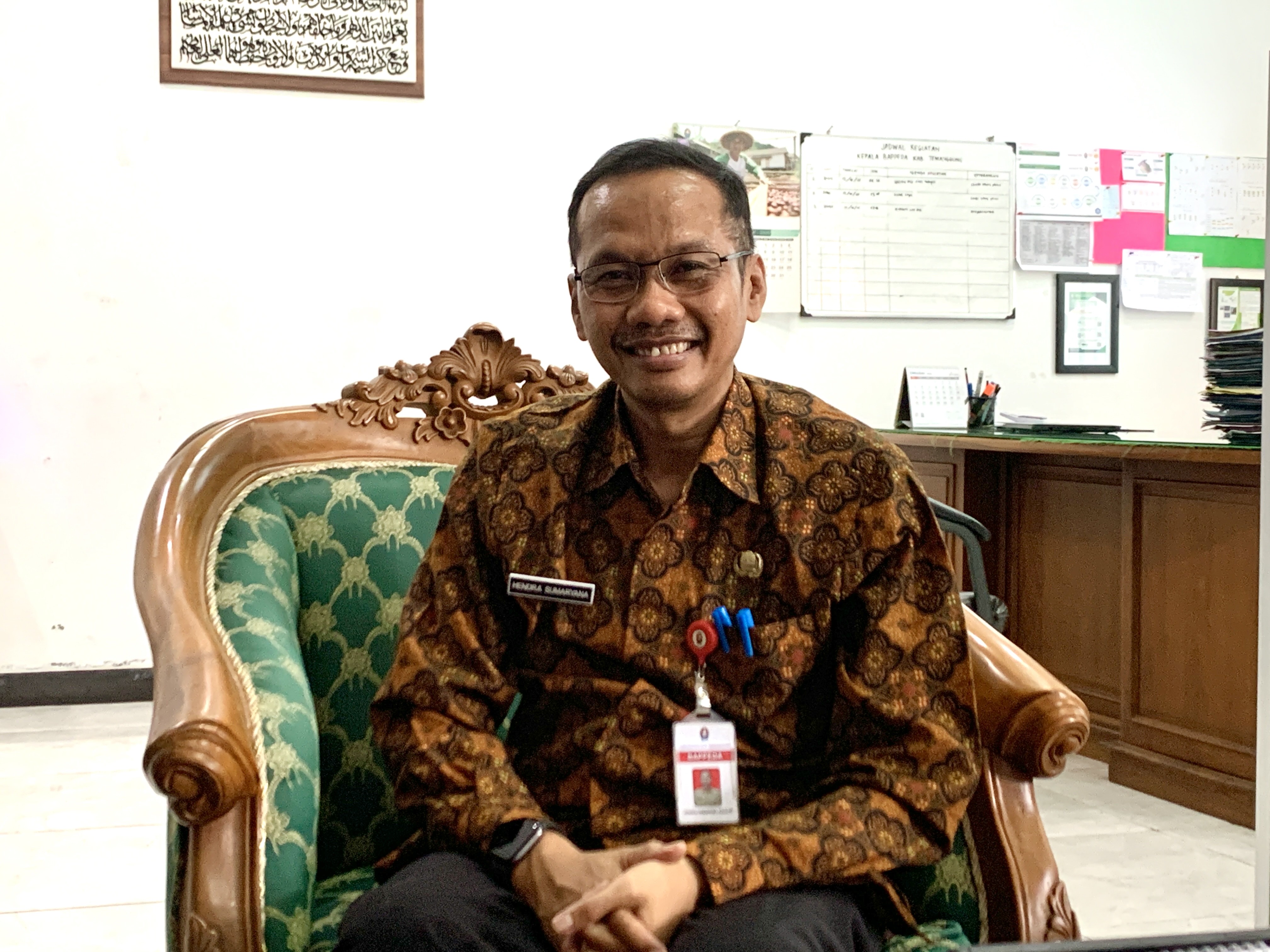 Kepala Bappeda Temanggung Hendra Sumaryana