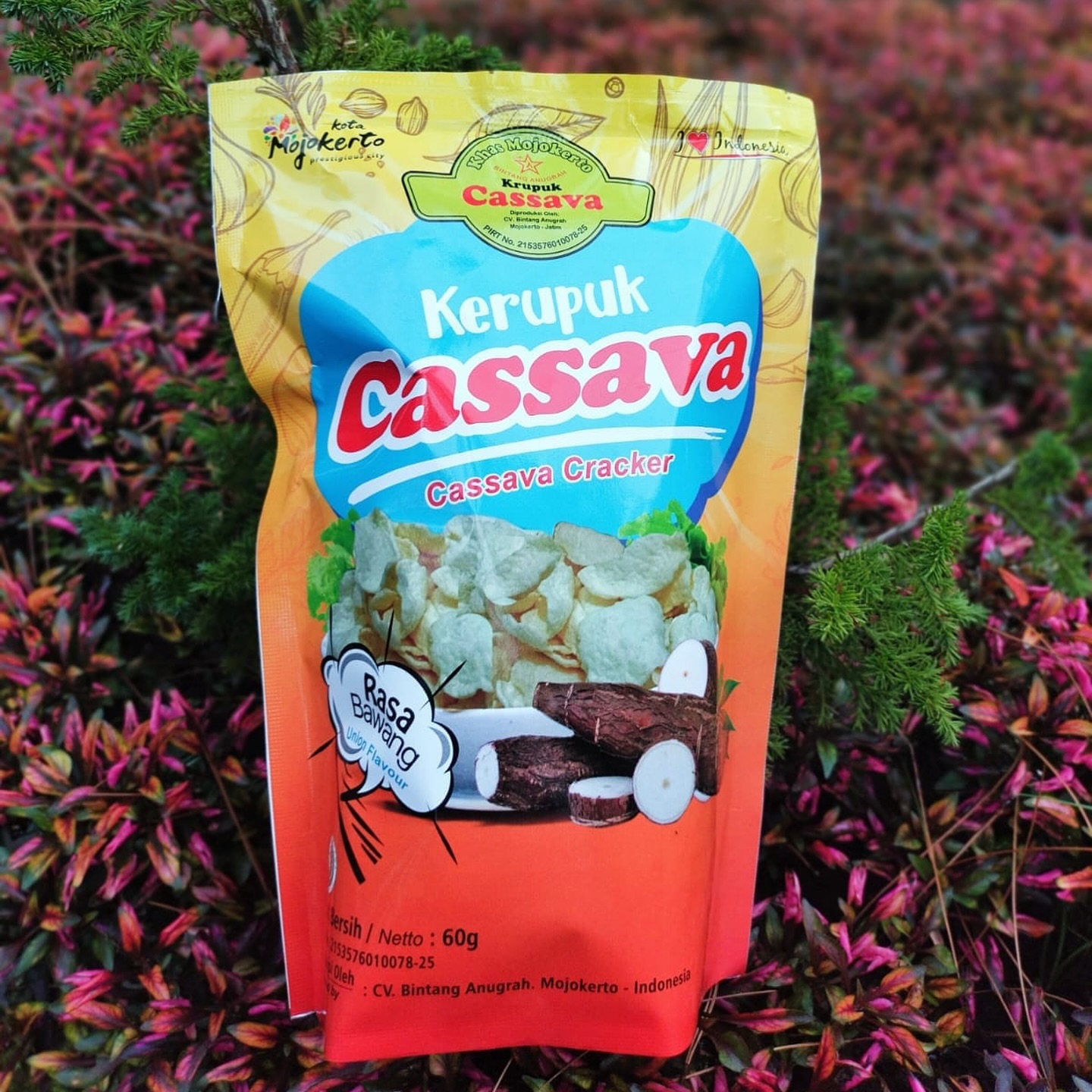 Salah satu produk milik UMKM Bintang Anugrah yakni Kerupuk Cassava berkemasan pouch