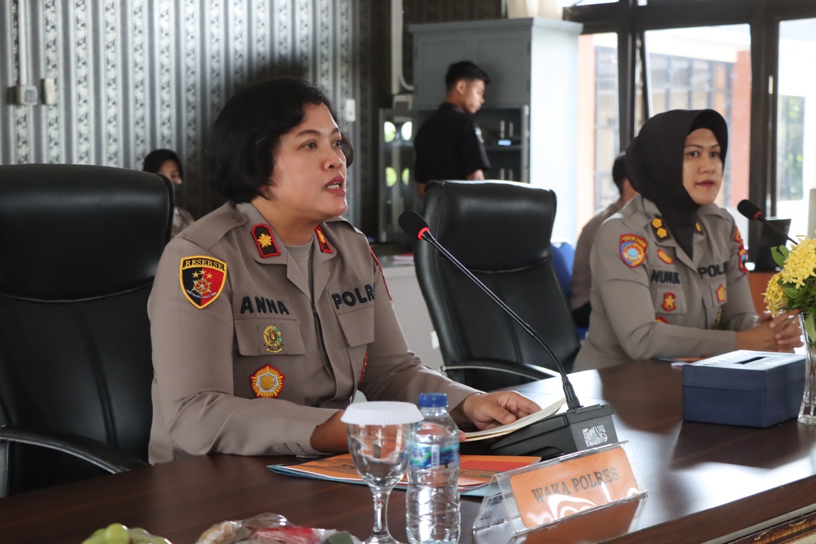 Sosialisasi perencanaan anggaran tahun 2026 oleh Polres Temanggung yang dipimpin Wakaporles Kompol Ana Setiyarti, Senin (27/10/2025).