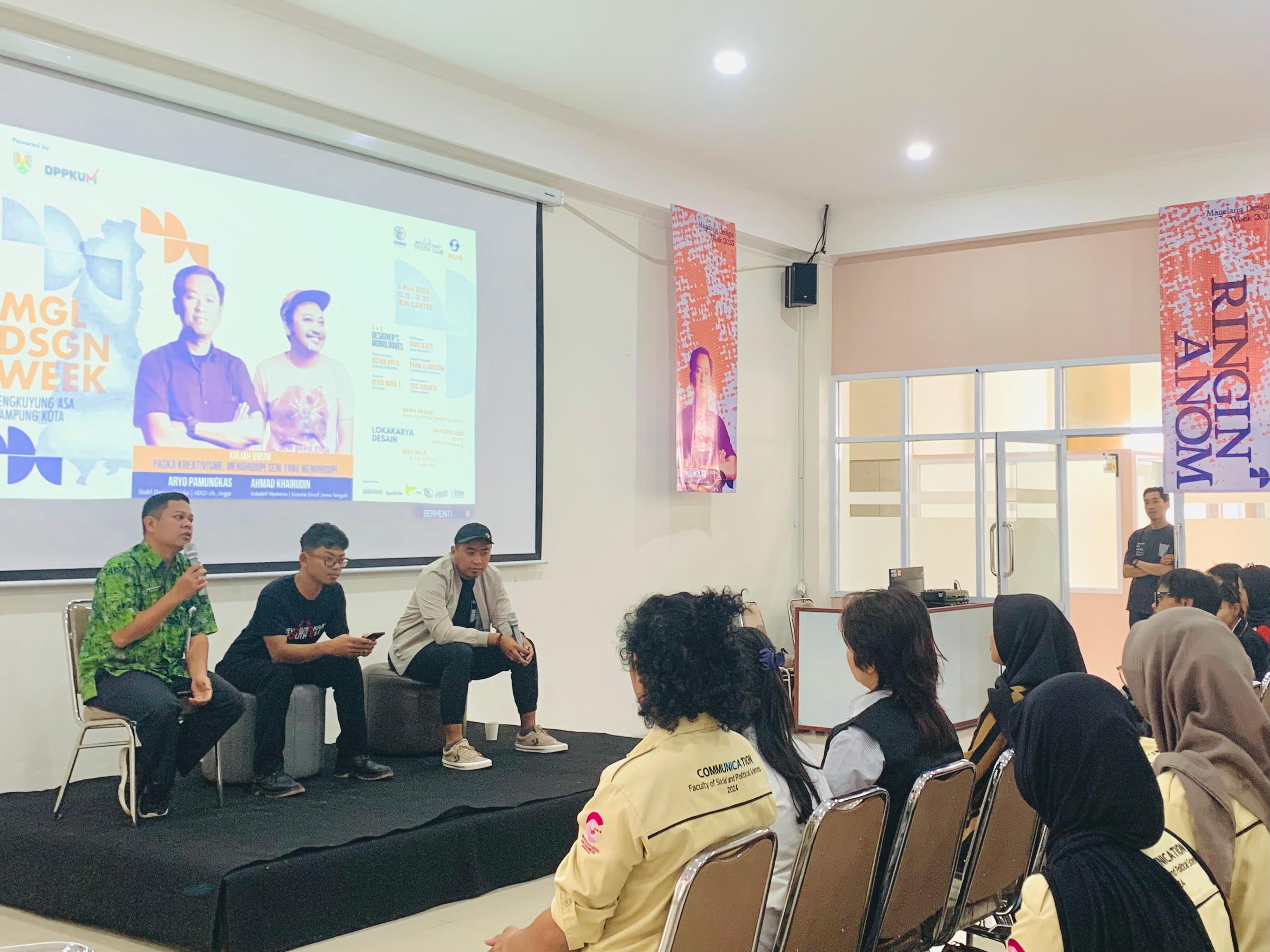 Sesi tanya jawab dalam rangkaian acara Magelang Design Week 2025