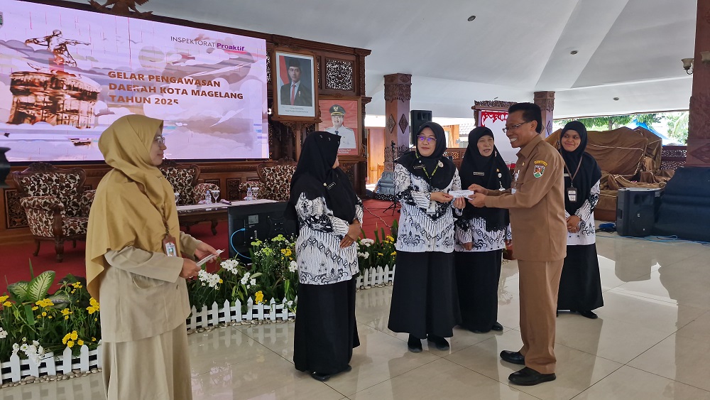 Inspektorat Daerah Kota Magelang melaksanakan Gelar Pengawasan Daerah (Larwasda) di Pendopo Pengabdian, Selasa (25/11/2025).