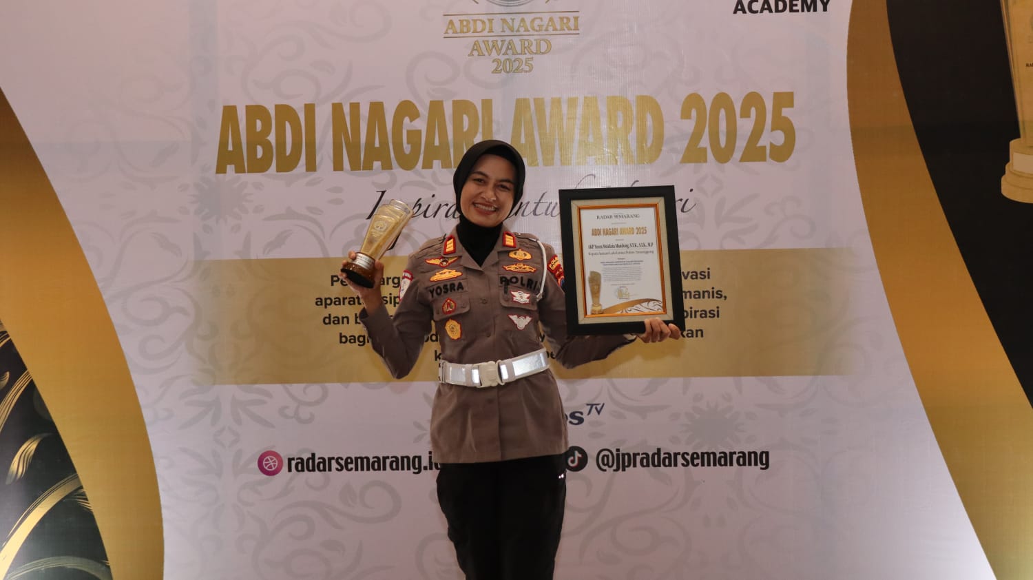Kasatlantas Polres Temanggung AKP Yosra Meidicta Mandung.
