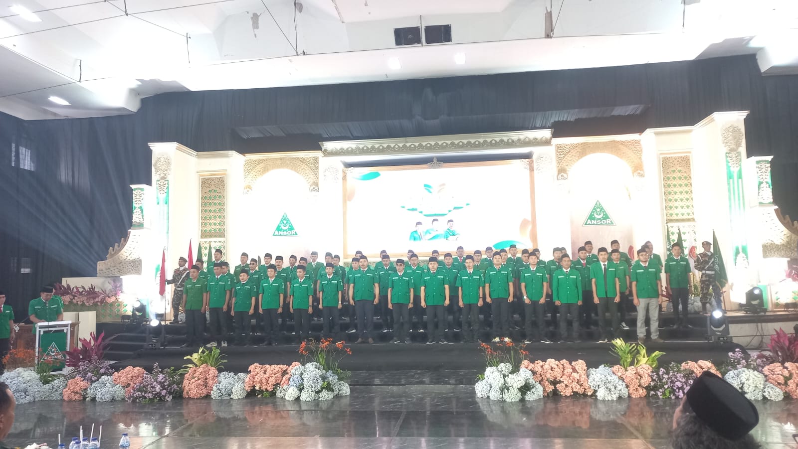 Sebanyak 57 kader Anshor Wonosobo dikukuhkan di gedung Sasana adipura kencana, Senin (22/12/2025).