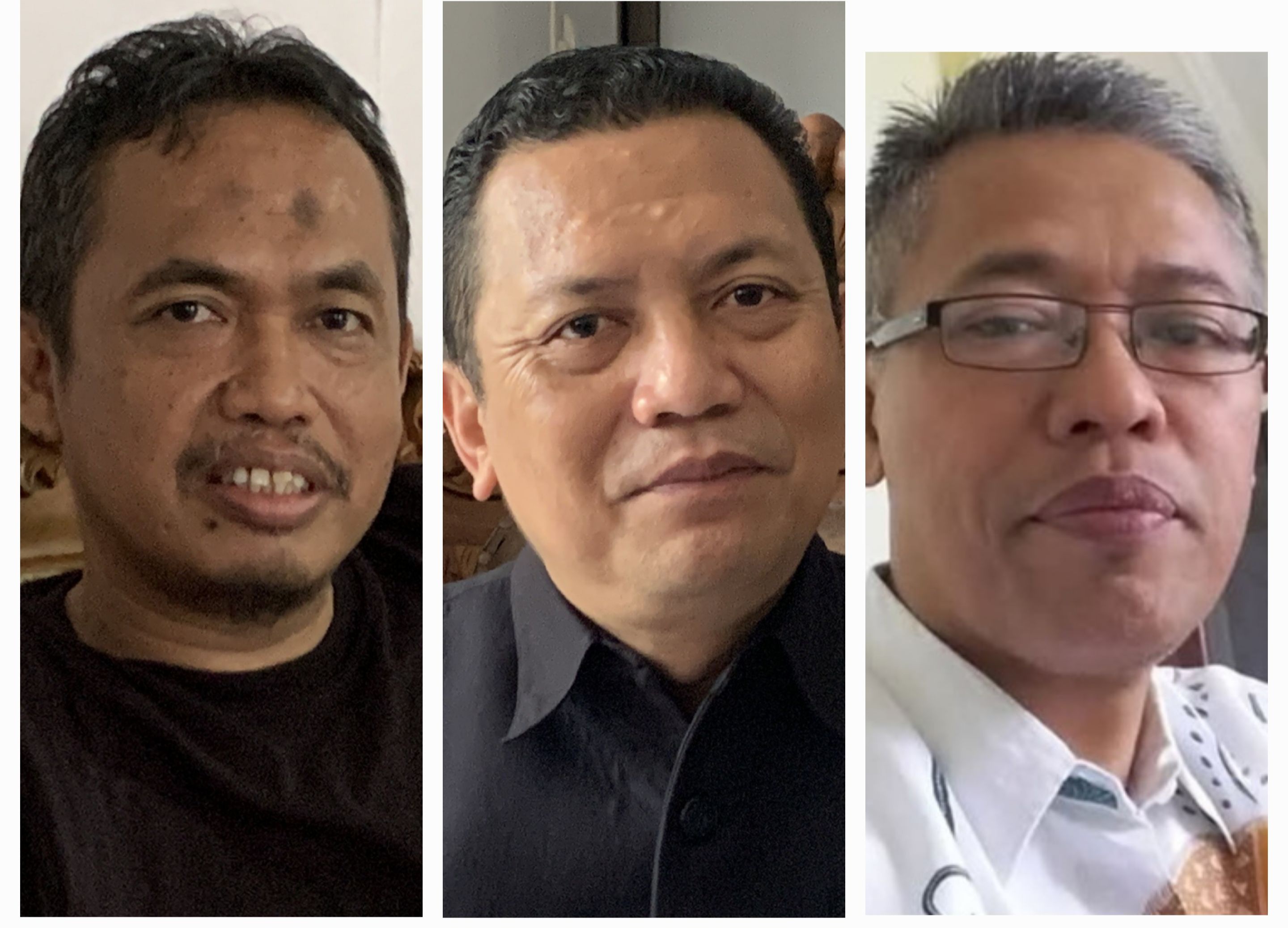 Dari kiri ke kanan Tri Winarno, Agus Sujarwo dan Agus Munadi. Ketiganya lolos 3 besar seleksi Sekda Temanggung 2025.