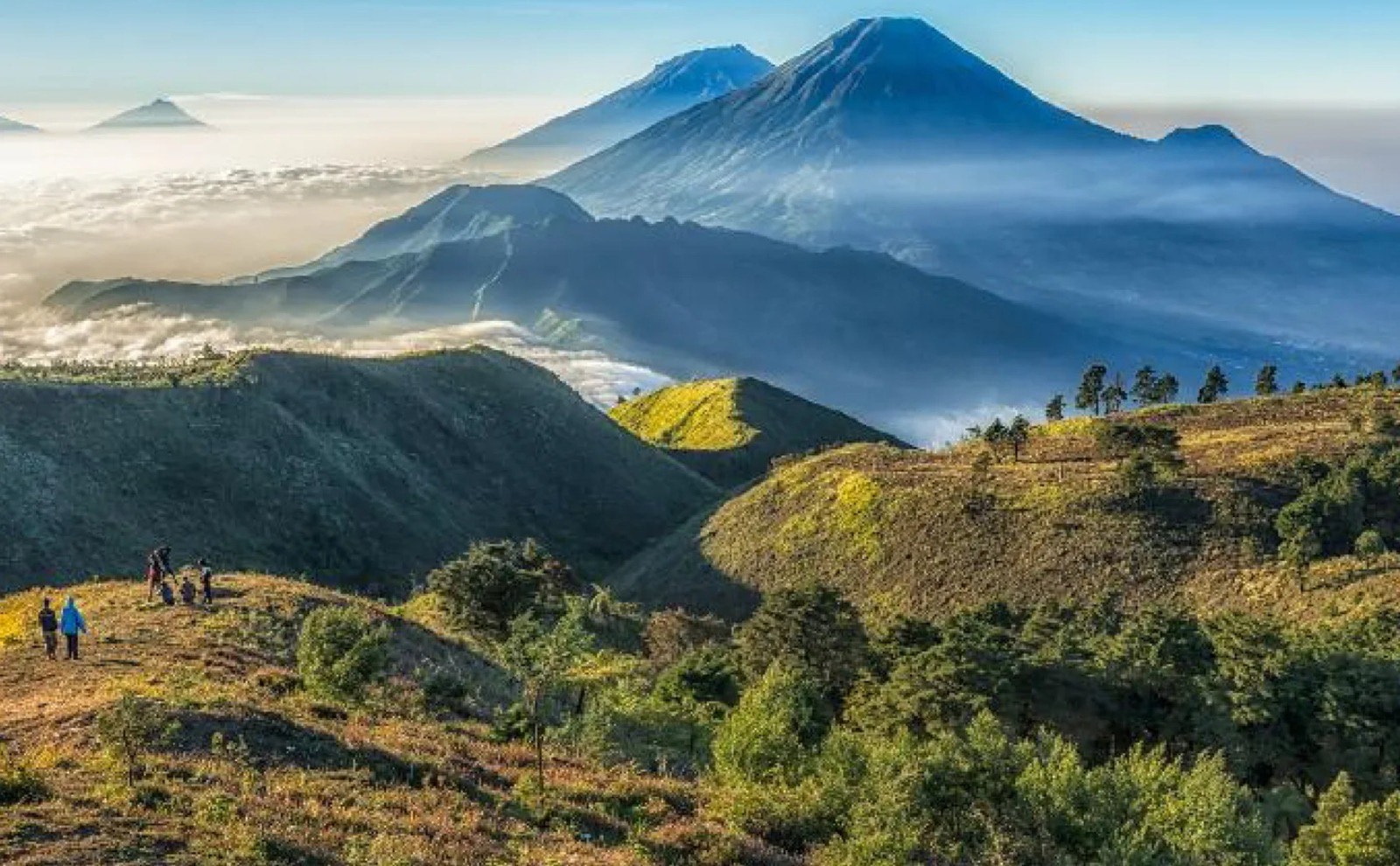 Pegunungan di wilayah Wonosobo menjadi salah satu destinasi yang menarik wisatawan.