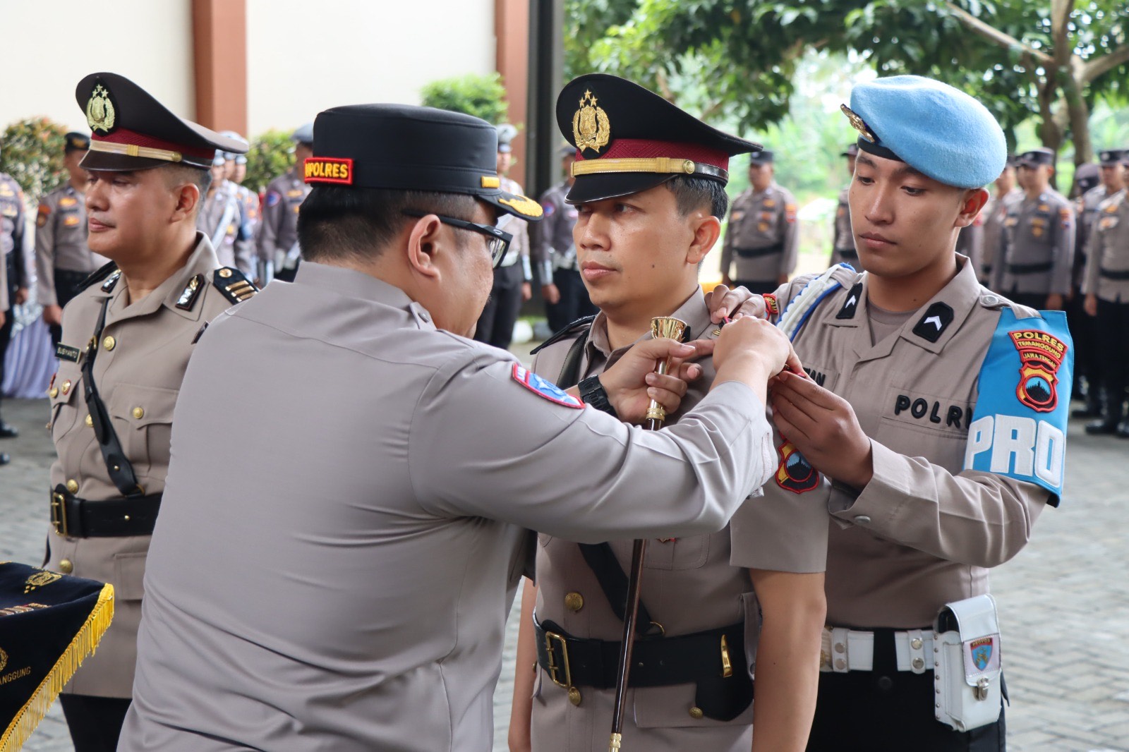 Sertijab Kapolsek Ngadirejo di Mapolres Temanggung Selasa (6/1/2026).