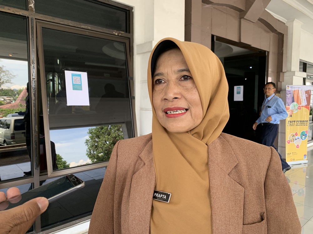 Kepala Dinas Perindustrian dan Tenaga Kerja (Dinperinaker) Kabupaten Temanggung Sri Endang Praptaningsih.
