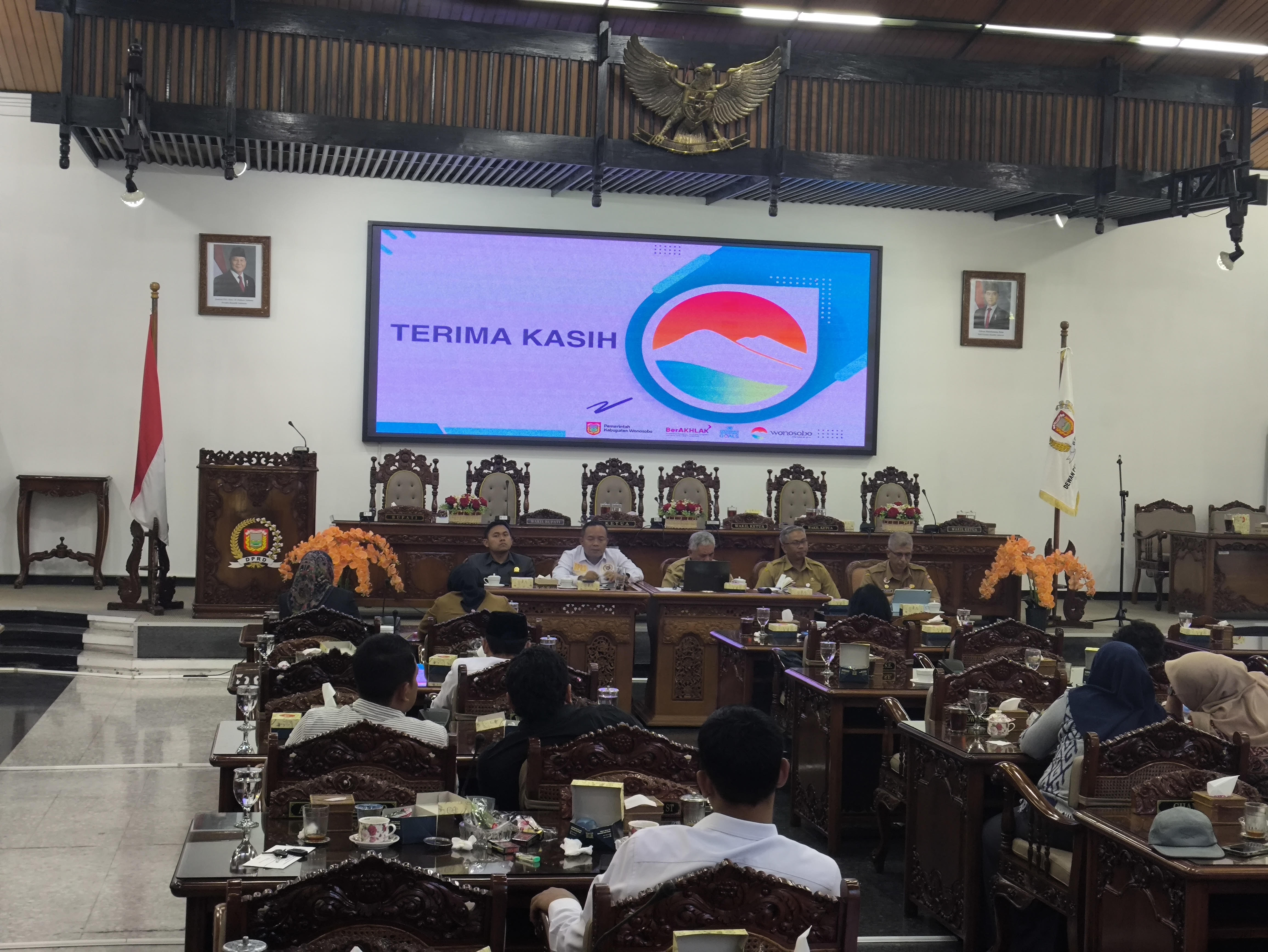 Jajaran eksekutif dan legislatif di Kabupaten Wonosobo mengikuti sosialisasi RKPD tahun 2027, Senin (19/1).