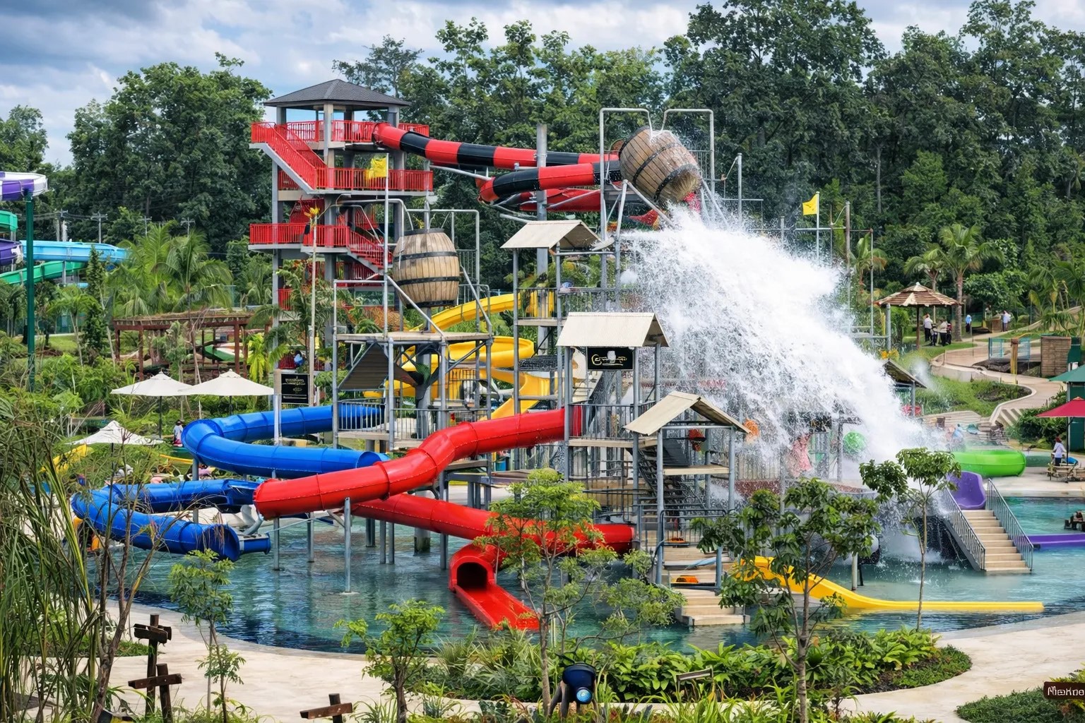Waterboom Jogja menghadirkan wahana lengkap untuk keluarga. Mulai dari wahana untuk anak, pemacu andrenalin hingga wahana paling menantang.