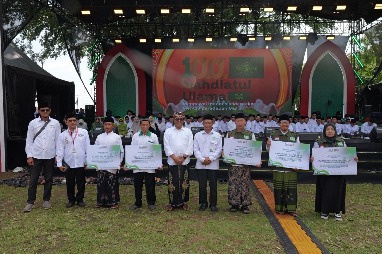 Peringatan 100 Tahun Masehi Nahdlatul Ulama (NU) di Alun-alun Temanggung, Sabtu (31/1/2026).
